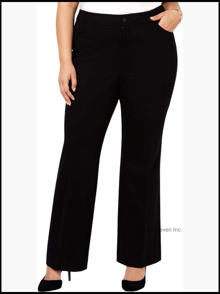 5 Pocket Trouser Pant Stretch Ponte 31" Inseam Wear To Work